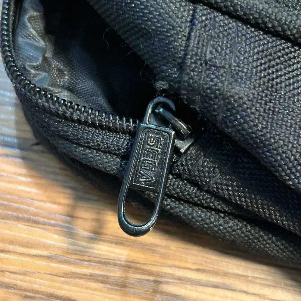 Official VINTAGE Black Sega Game Gear Carrying‎ Case Travel Bag With Strap